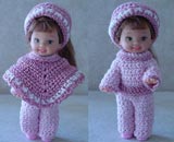 Images of 1 completed crochet winter outfit from CrochetCraftsByHelga